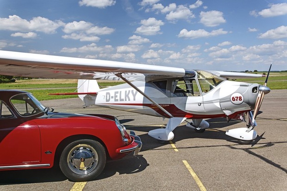 Com motor Porsche, Pützer Elster foi o primeiro avião feito em massa na Alemanha no pós-guerra (Foto: Divulgação) — Foto: Auto Esporte