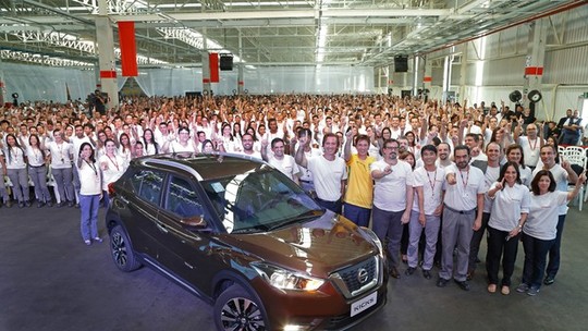 Nissan Kicks começa a ser produzido na fábrica de Resende (RJ)