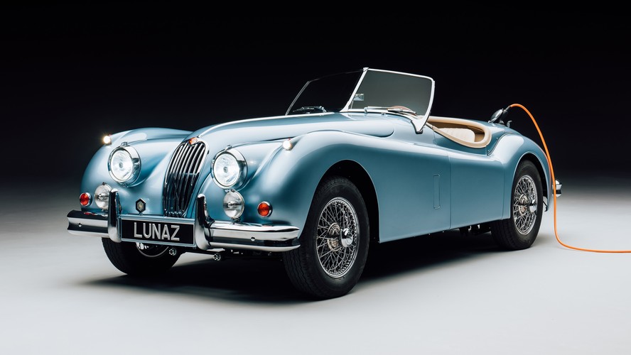 Jaguar XK-140 1954 elétrico feito pela Lunaz