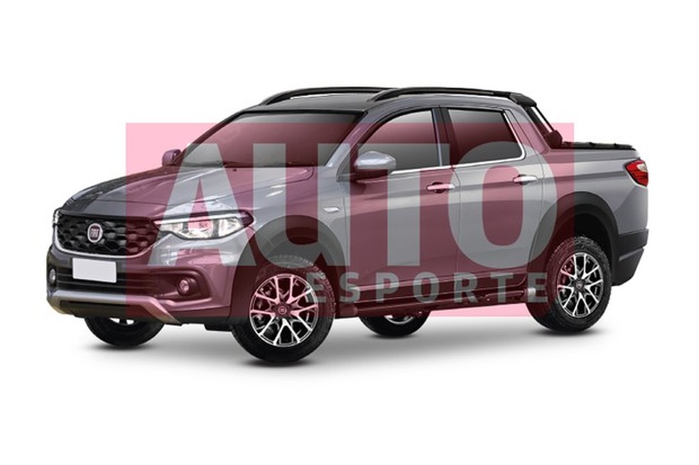 Projeção da Fiat Strada de nova geração (Foto: Renato Aspromonte/Auto News Brasil) — Foto: Auto Esporte