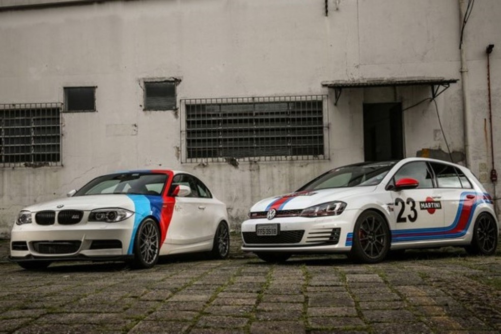 Motoristas adesivam seus carros para deixá-los personalizados com características exclusivas — Foto: Renato Durães/Auto News Brasil 