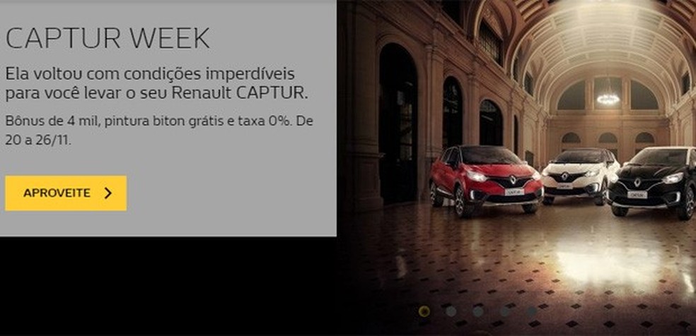 Renault-faz-algumas-promoções-para-a-Black-Week. (Foto: Reprodução) — Foto: Auto Esporte