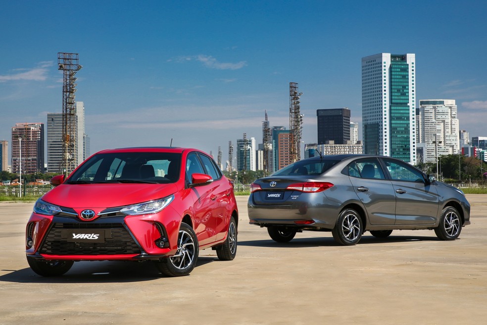 Toyota Yaris é vendido no Mercado Livre a partir de R$ 69.900 — Foto: Divulgação/Toyota