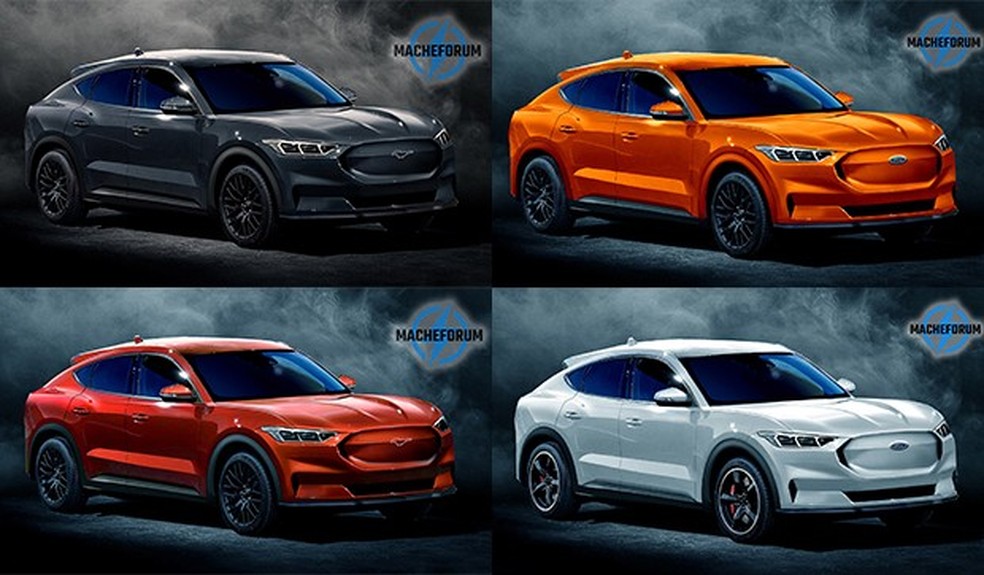 As projeções foram feitas em cinco cores (Foto: Divulgação/Auto News Brasil) — Foto: Auto Esporte