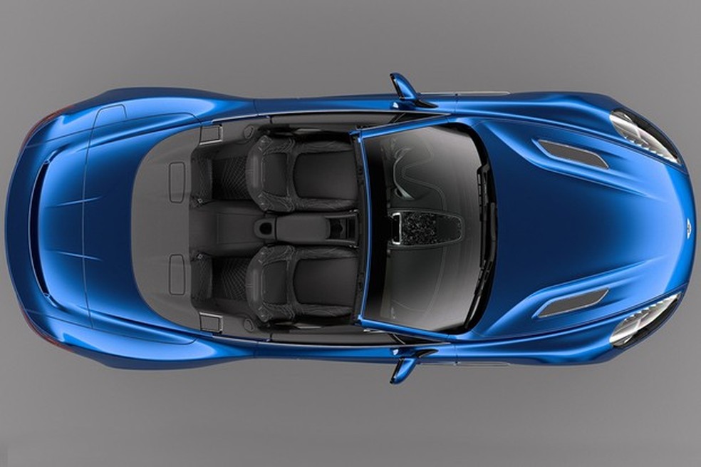 São quatro lugares, mas não conte com muito espaço na traseira do Vanquish Volante S (Foto: Divulgação) — Foto: Auto Esporte