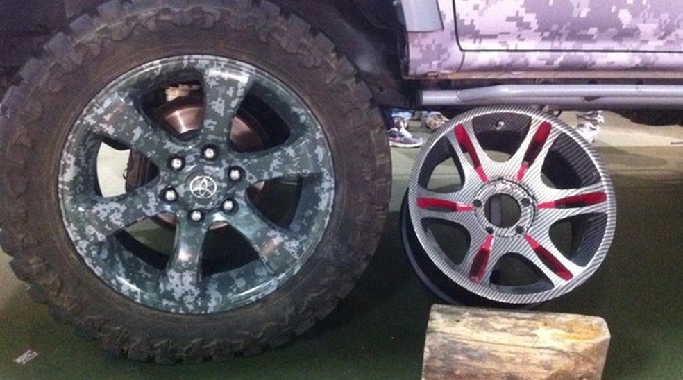 Rodas com pintura Transfer (Foto: Fernando Bumbeers) — Foto: Auto Esporte