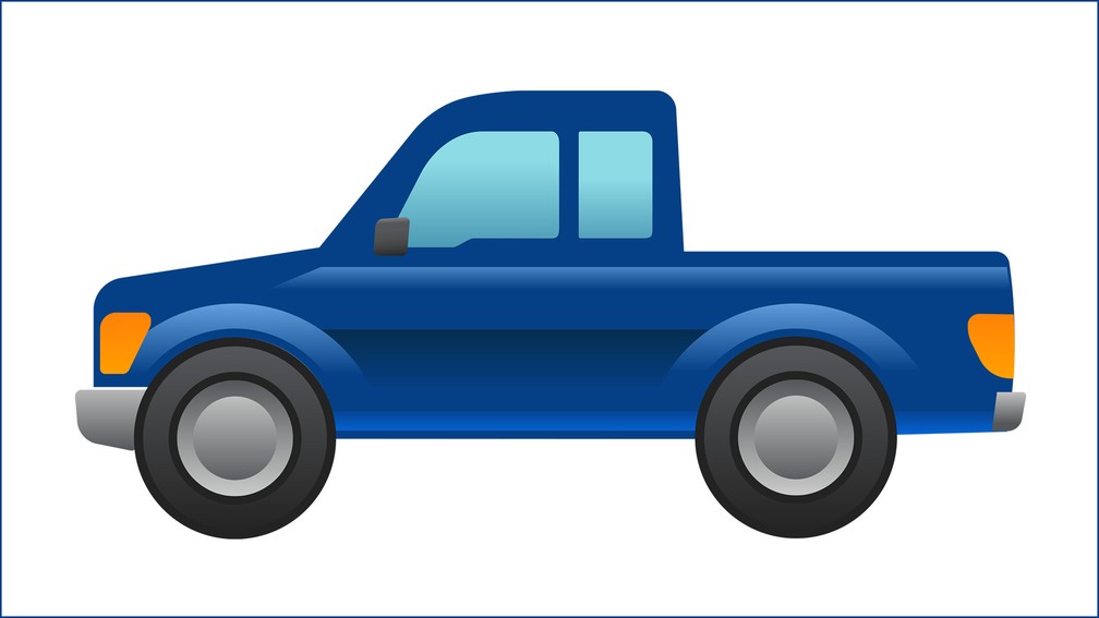 Emoji de picape criado pela Ford — Foto: Divulgação