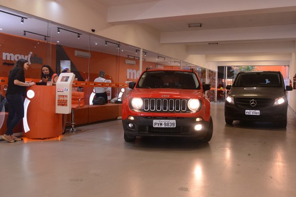 Loja da locadora Movida (Foto: Movida/Divulgação) — Foto: Auto Esporte