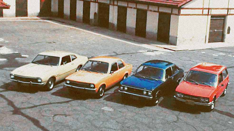 "Turma de 73" era o apelido dos quatro carros lançados ao mesmo tempo naquele ano — Foto:  Autoesporte/Acervo MIAU