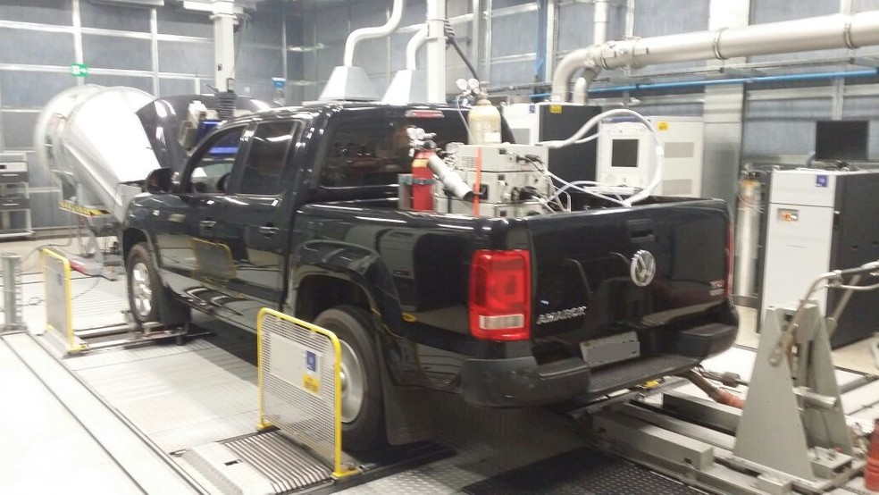 Cetesb realizou testes com a Amarok a pedido do Ibama — Foto: Divulgação