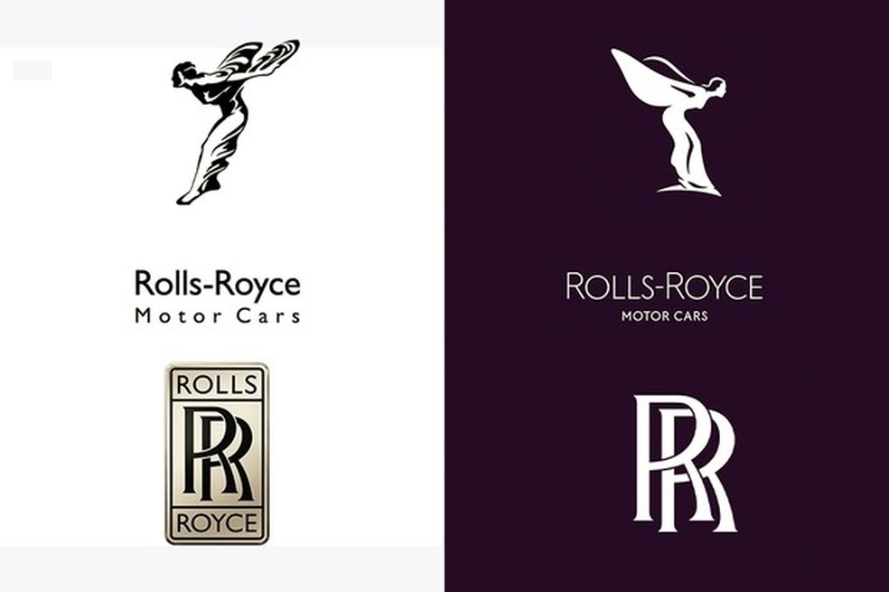  Antes e depois: a nova identidade da Rolls-Royce (Foto: Divulgação) — Foto: Auto Esporte