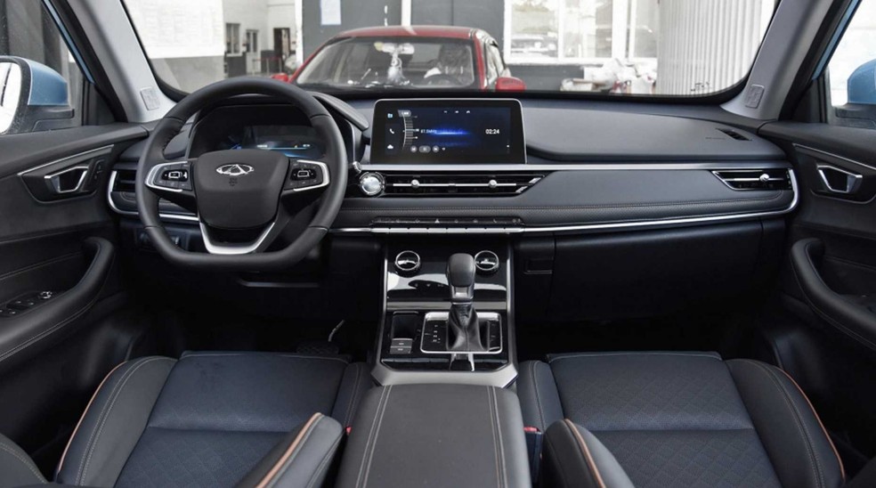 CAOA Chery Tiggo 5X: interior terá nova tela e painel de instrumentos digital — Foto: Divulgação