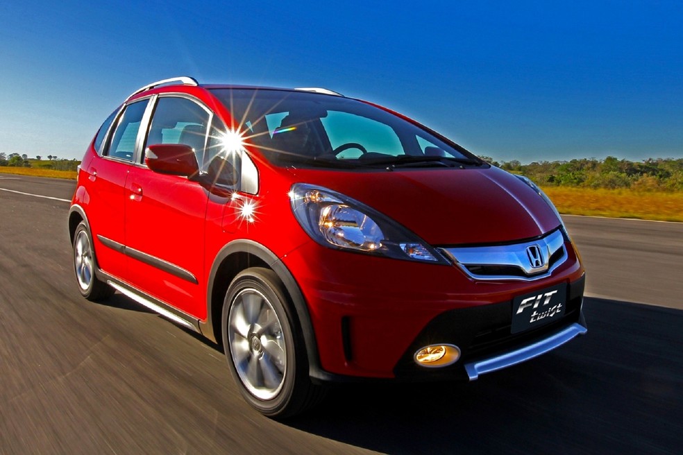 Honda Fit Twist é uma versão aventureira com visual robusto e interior prático — Foto: Divulgação/Honda