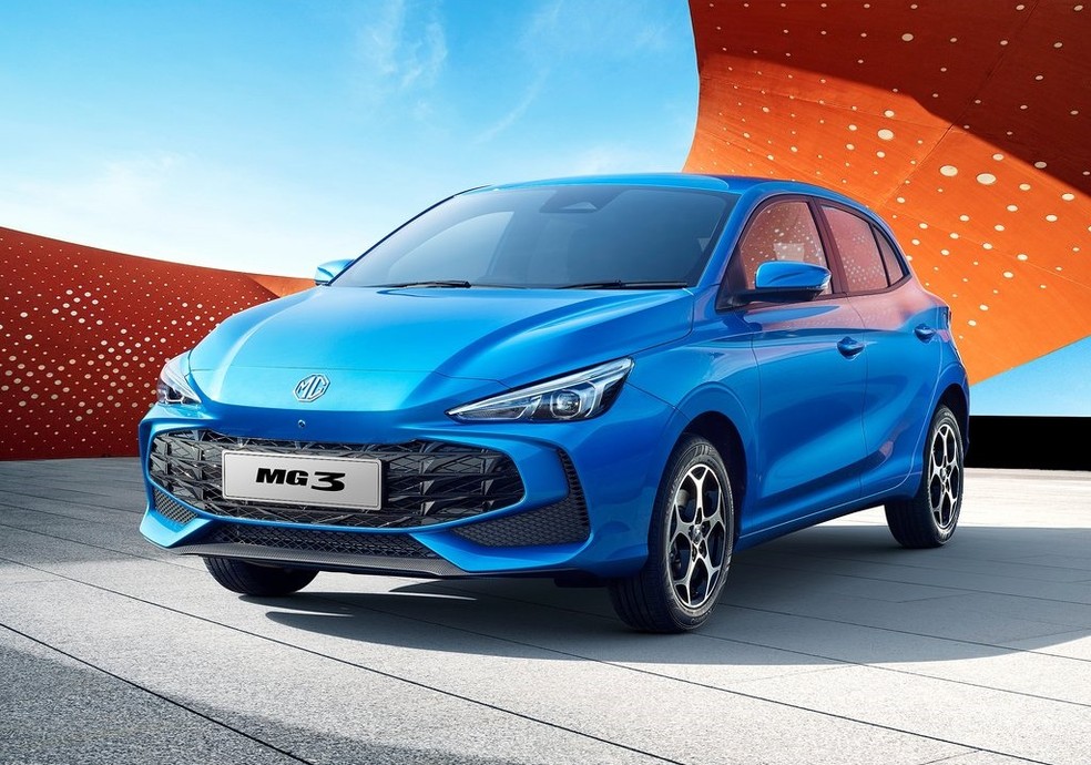 MG3 é hatch compacto com motor híbrido — Foto: Divulgação