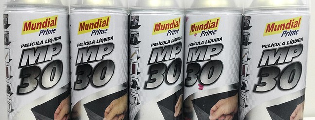Lata spray de 500 ml da Mundial Prime tem preço sugerido de R$ 39,90