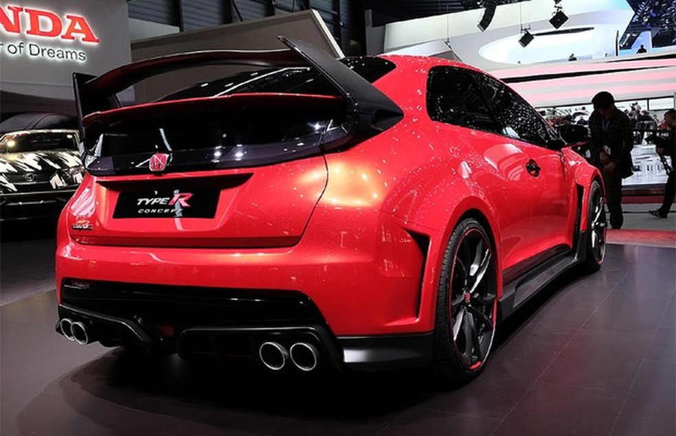 Honda Civic Type R Concept no Salão de Genebra (Foto: Newspress) — Foto: Auto Esporte