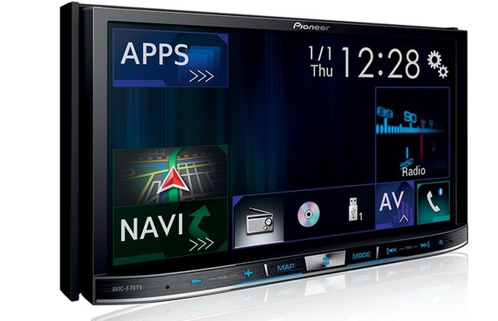 Central multimídia Pioneer AVIC F70TV (Foto: Pioneer) — Foto: Auto Esporte