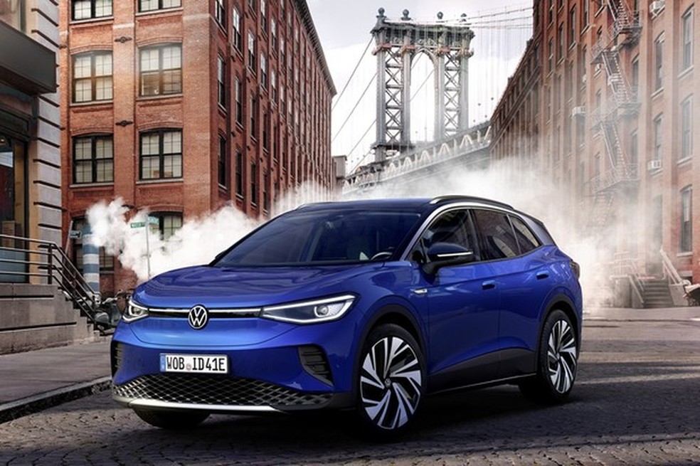 Volkswagen ID4 será o segundo modelo da família de elétricos (Foto: Divulgação) — Foto: Auto Esporte
