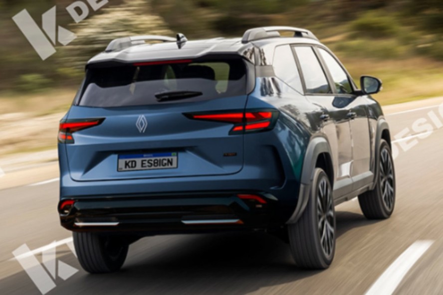 Renault Boreal: projeção meramente ilustrativa da traseira