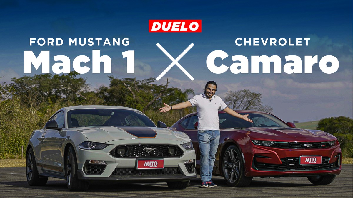 Teste comparativo: Ford Mustang e Chevrolet Camaro duelam no último  encontro dos clássicos V8