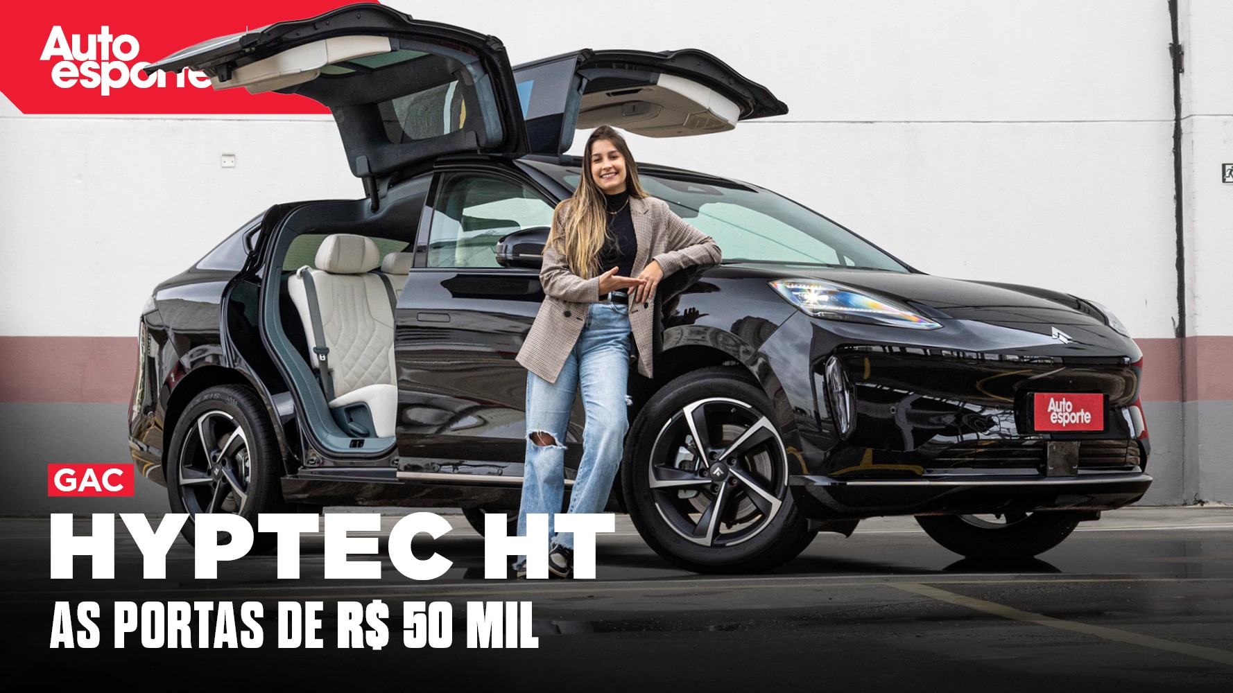 Vídeo: GAC Hyptec HT é “Tesla chinês” com portas de gaivota por R$ 350 mil