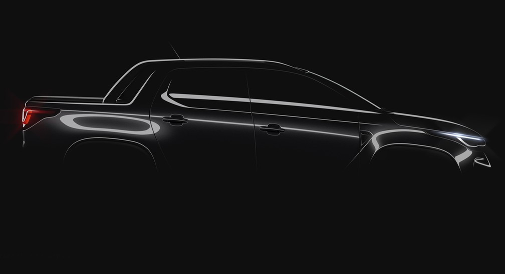 Fiat revela primeira imagem da nova Strada — Foto: Divulgação/Fiat