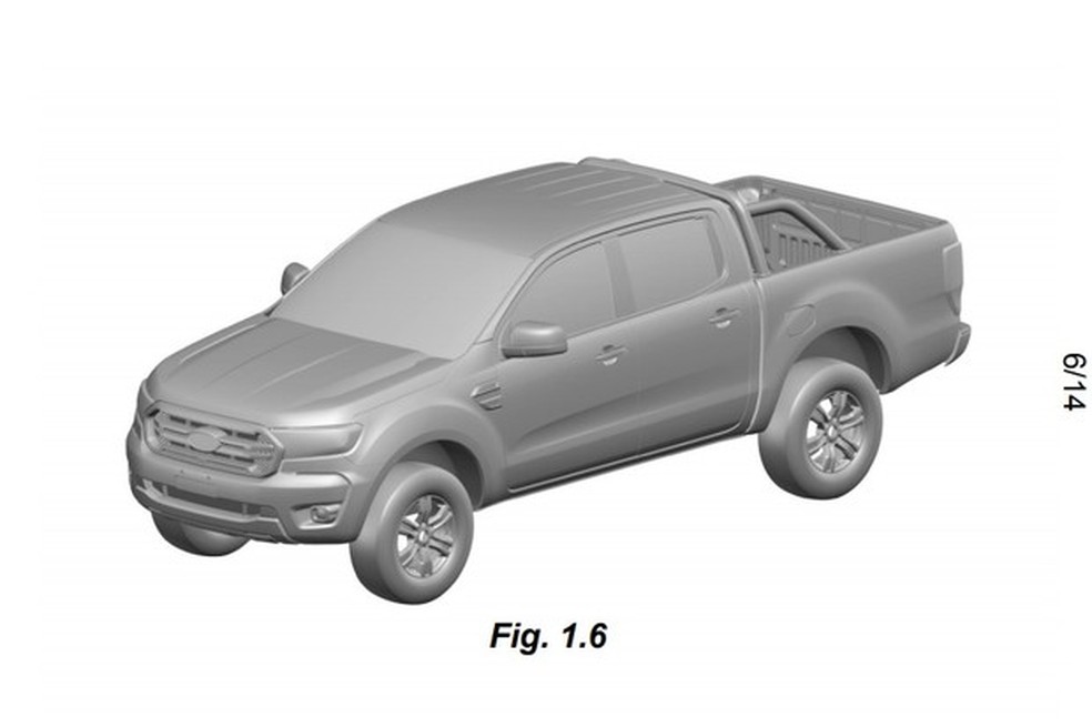 Ford Ranger renovada foi registrada no INPI (Foto: Divulgação) — Foto: Auto Esporte