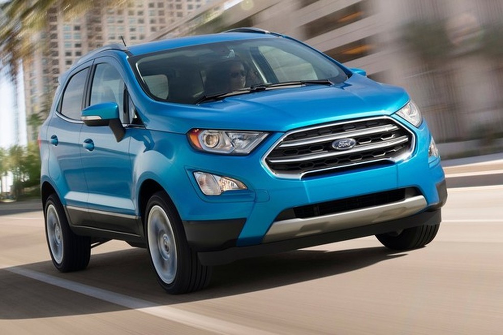Dianteira do EcoSport facelift segue a imagem global dos crossovers da Ford (Foto: Divulgação) — Foto: Auto Esporte