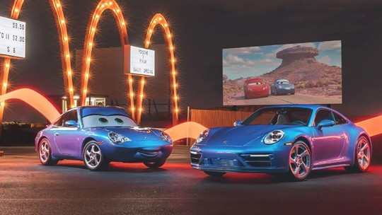 Porsche 911 Sally, do filme Carros, é leiloado por R$ 18,5 milhões e dinheiro vai para caridade