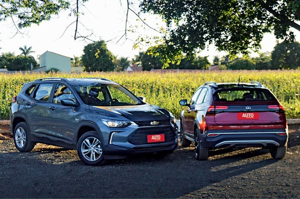 Chevrolet Tracker e Volkswagen Nivus (Foto: André Schaun) — Foto: Auto Esporte