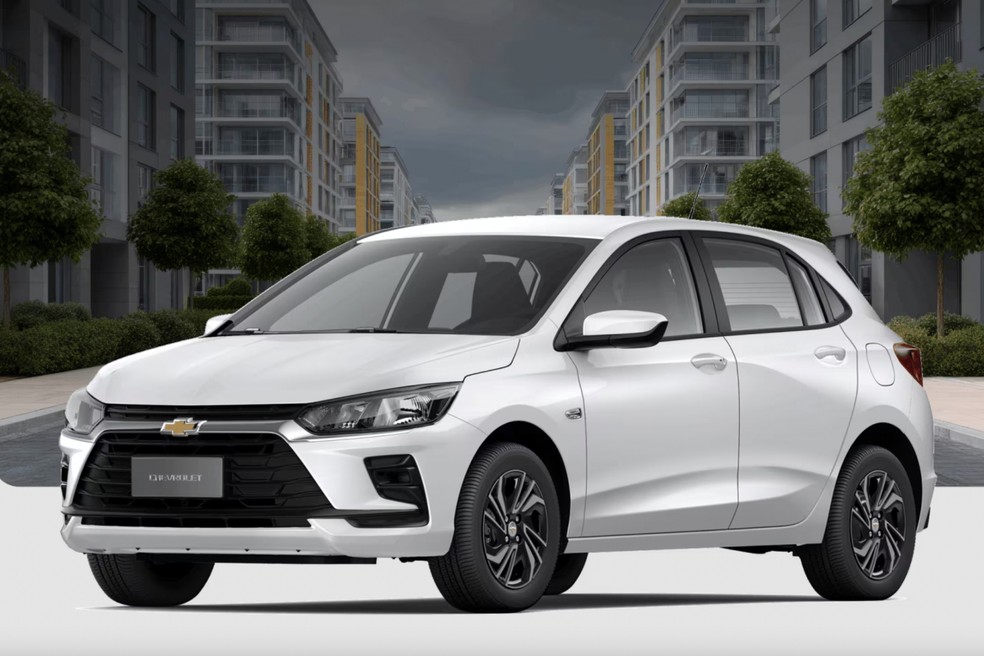 Novo Chevrolet Onix 2026 na versão 1.0 MT — Foto: Divulgação