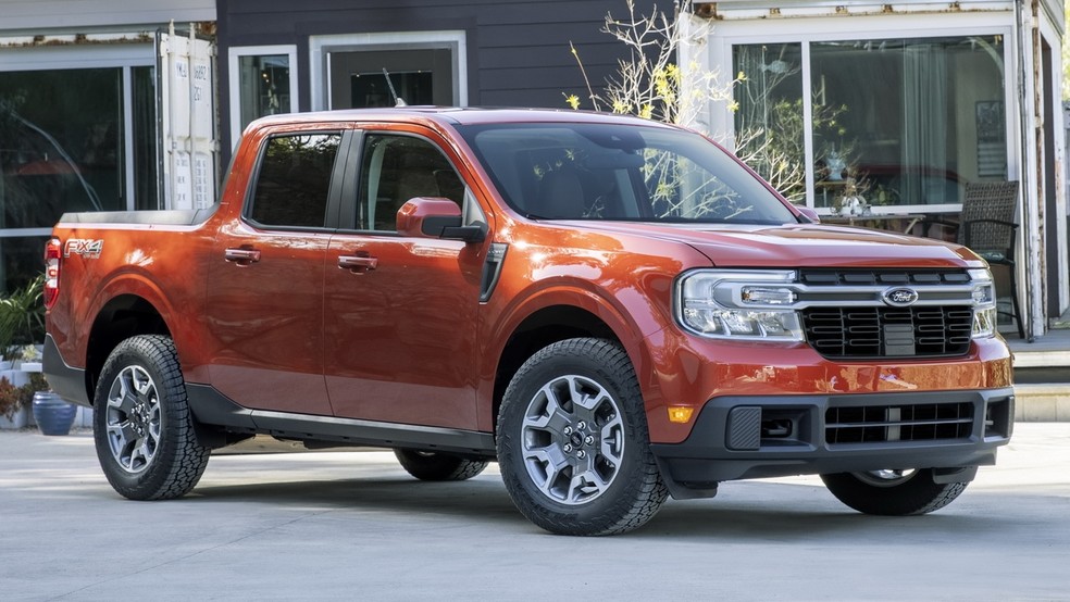 Ford Maverick deve concorrer com a Fiat Toro no mercado brasileiro — Foto: Divulgação