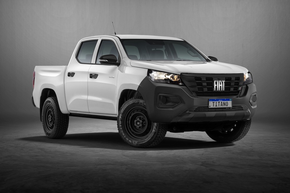 Fiat Titano Endurance é a versão de entrada da picape e voltada para o trabalho — Foto: Divulgação