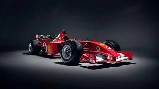 Ferrari que Schumacher conquistou o pentacampeonato de F1 pode valer R$ 50 milhões