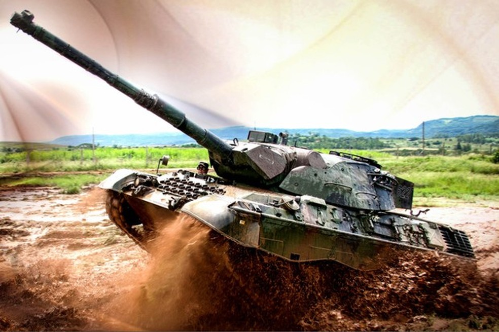 Leopard 1 já foi produzido até pela Porsche e pesa pouco menos que o M60 (Foto: Exército Brasileiro/Divulgação) — Foto: Auto Esporte