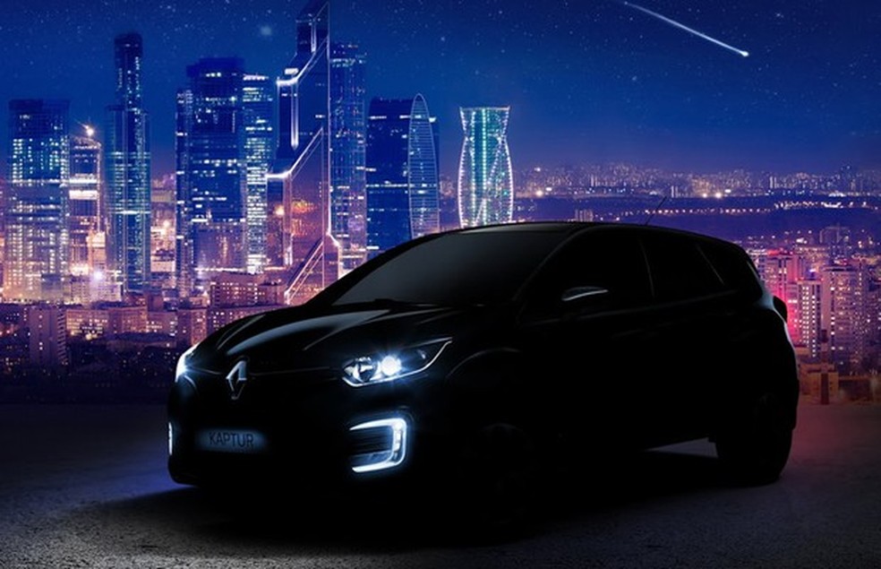 Renault divulga teaser do novo Captur para o mercado russo (Foto: Divulgação) — Foto: Auto Esporte
