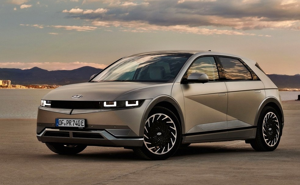 Rodas tem design exclusivo no Ioniq 5 — Foto: Divulgação 