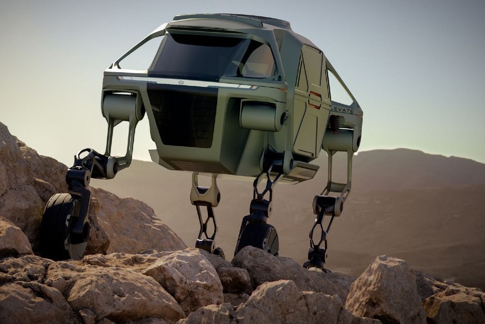 O robô Elevate conta com "pernas" para percorrer terrenos acidentados (Foto: Divulgação) — Foto: Auto Esporte