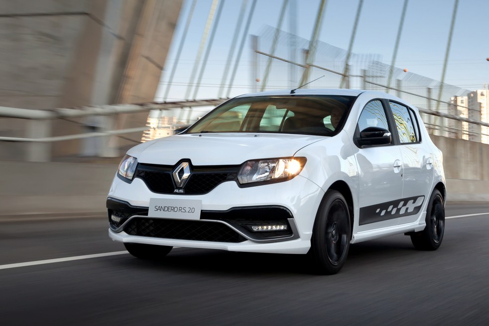 Renault Sandero RS vem com motor 2.0 herdado do Duster e recalibrado — Foto: Divulgação/Renault