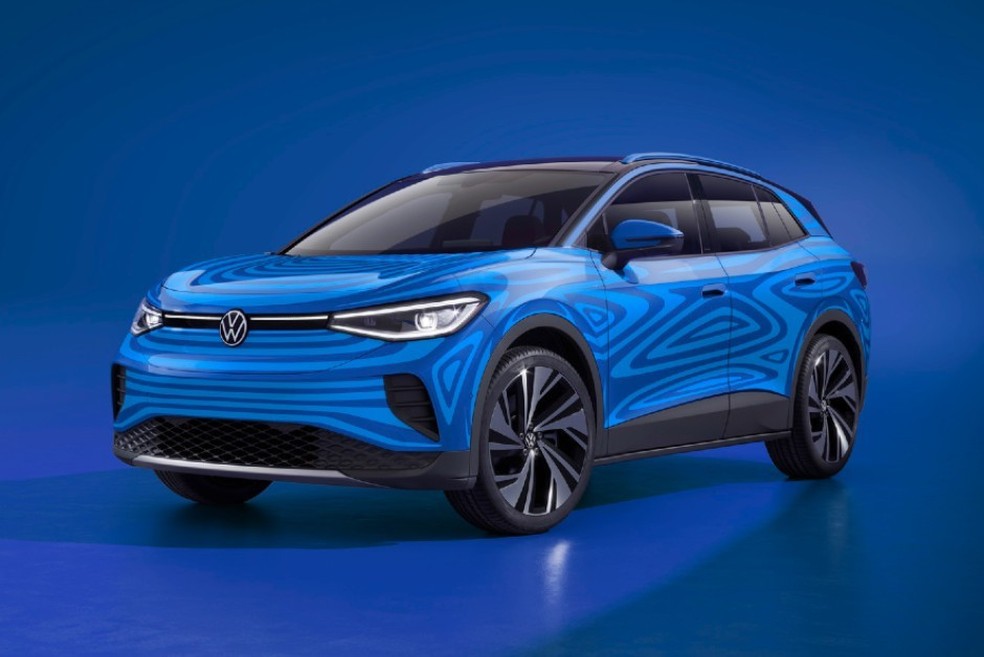 Volkswagen ID.4  já é vendido na Europa e agora irá para os EUA.  — Foto: Divulgação/Volkswagen