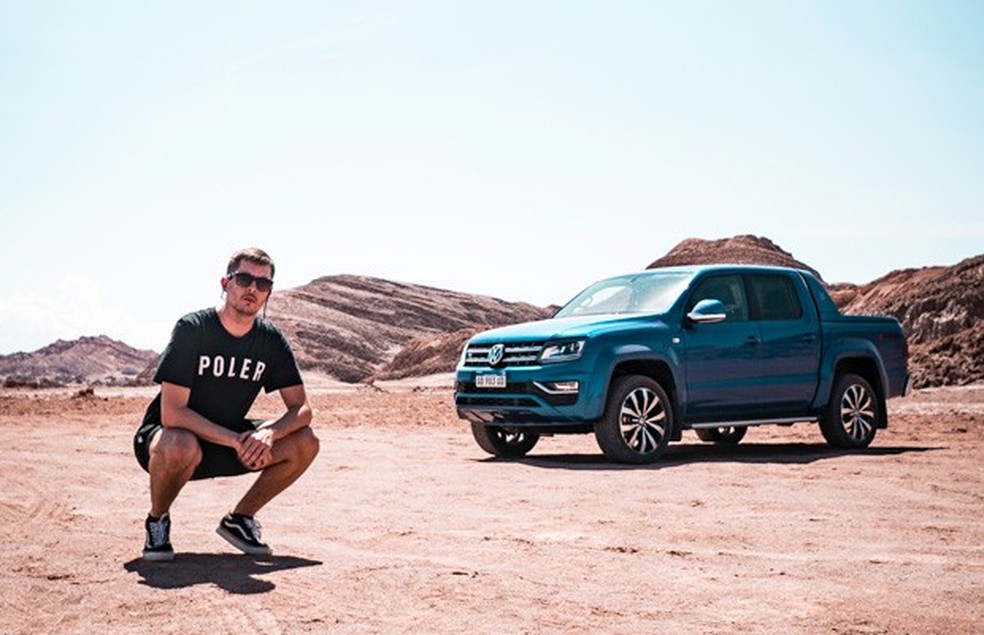Ricardo Sant'Anna narra a sua aventura com a Amarok V6 pelos Andes chilenos — Foto: Auto Esporte