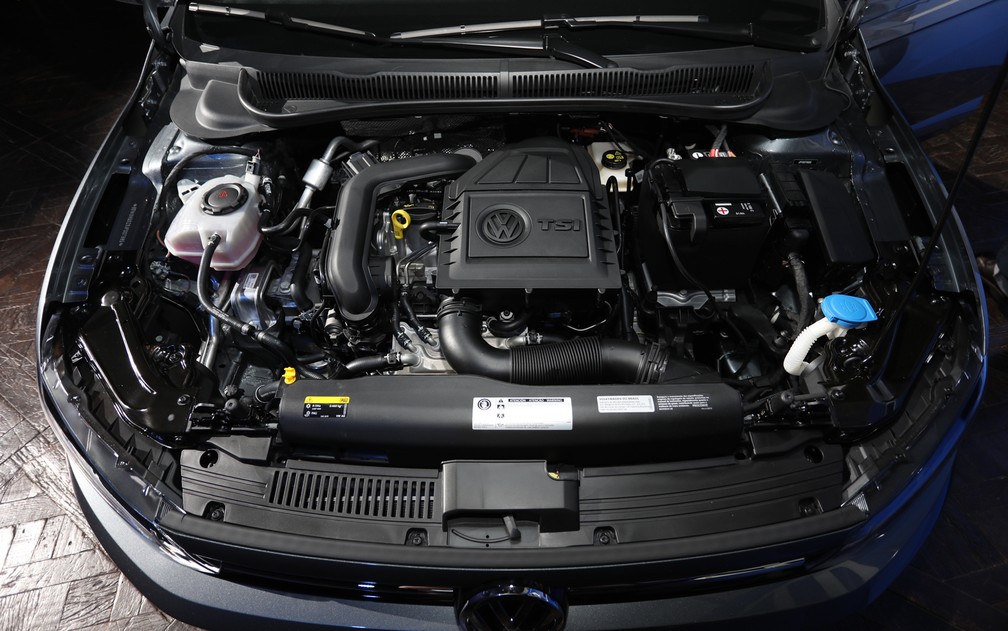Motor 1.0 TSI (turbo) é o primeiro confirmado para o Volkswagen Virtus — Foto: Fábio Tito/G1