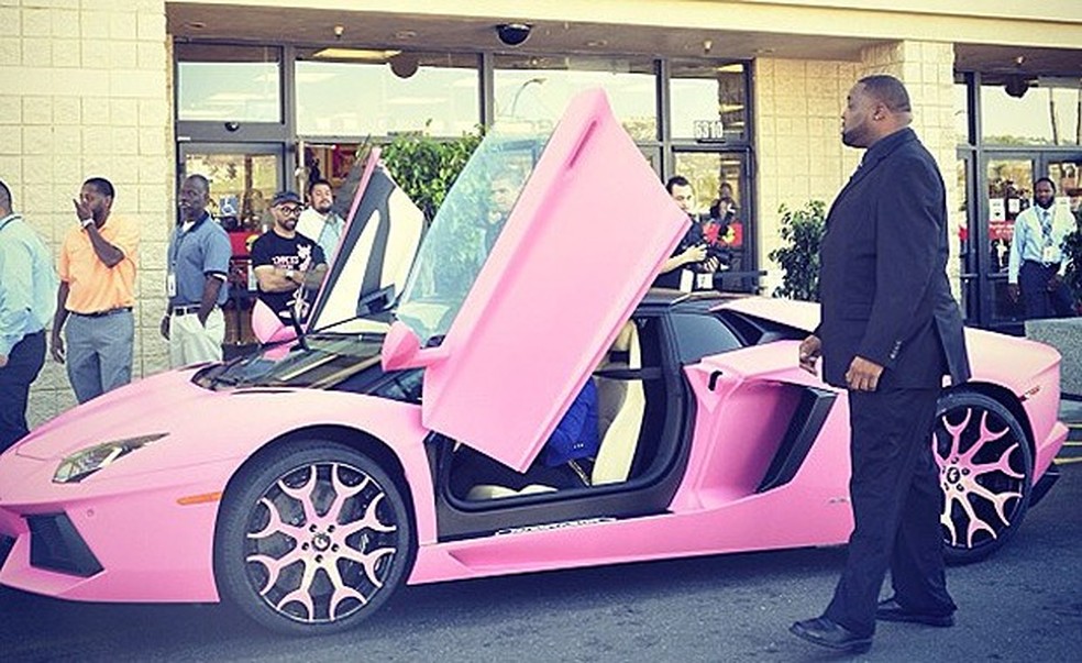 Lamborghini Aventador da cantora Nicki Minaj (Foto: Reprodução/Instagram) — Foto: Auto Esporte