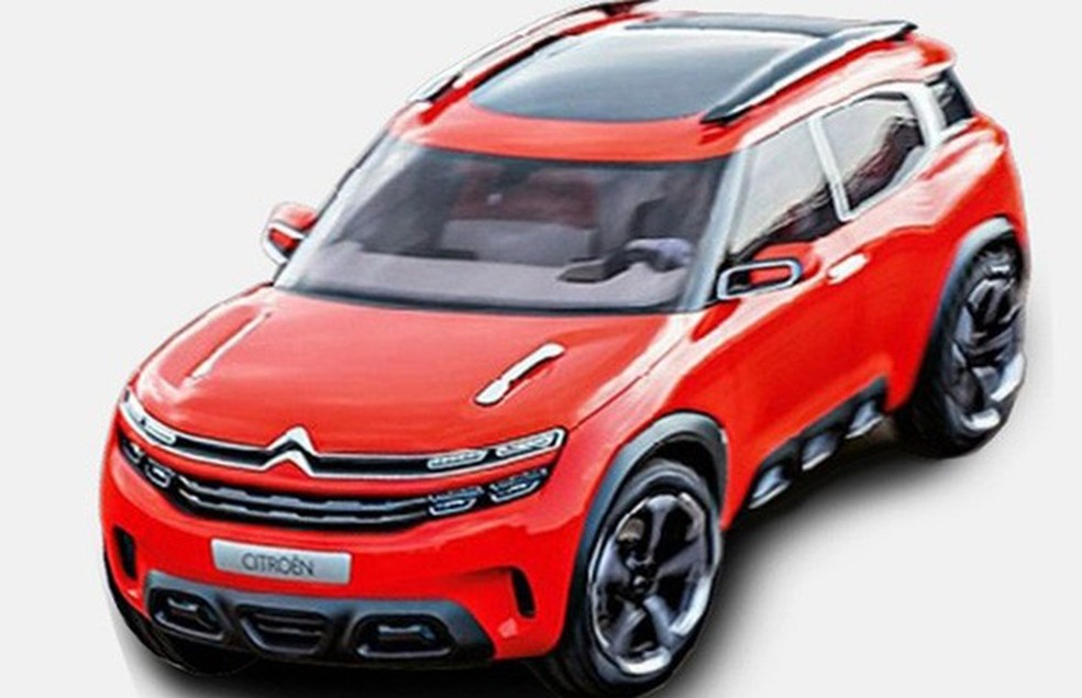 Conceito do Citroën Aircross renovado surge na internet (Foto: Reprodução) — Foto: Auto Esporte