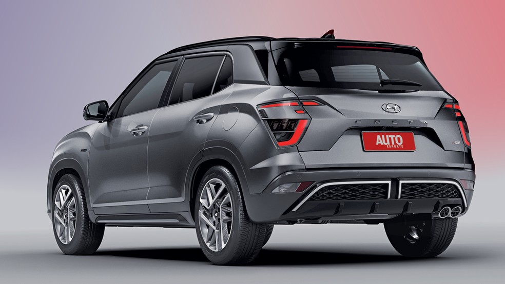 Hyundai Creta N Line - Gringo, hein? Creta N Line incorpora o visual de carros que a Hyundai não vende no Brasil — Foto: Divulgação