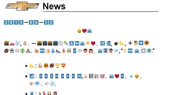 Novo Chevrolet Cruze é anunciado apenas por emojis