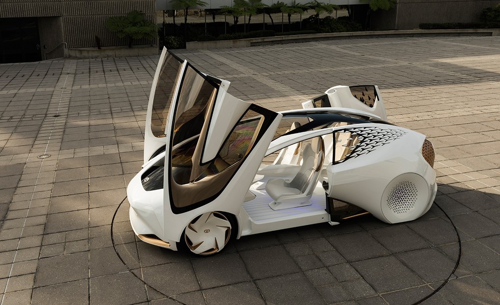 Concept-i, carro conceito da Toyota, que usa sistema de inteligência artificial — Foto: Divulgação