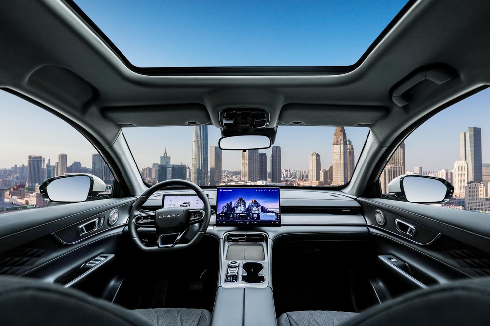 Novo painel é inspirado nos lançamentos mais recentes da Chery — Foto: Divulgação