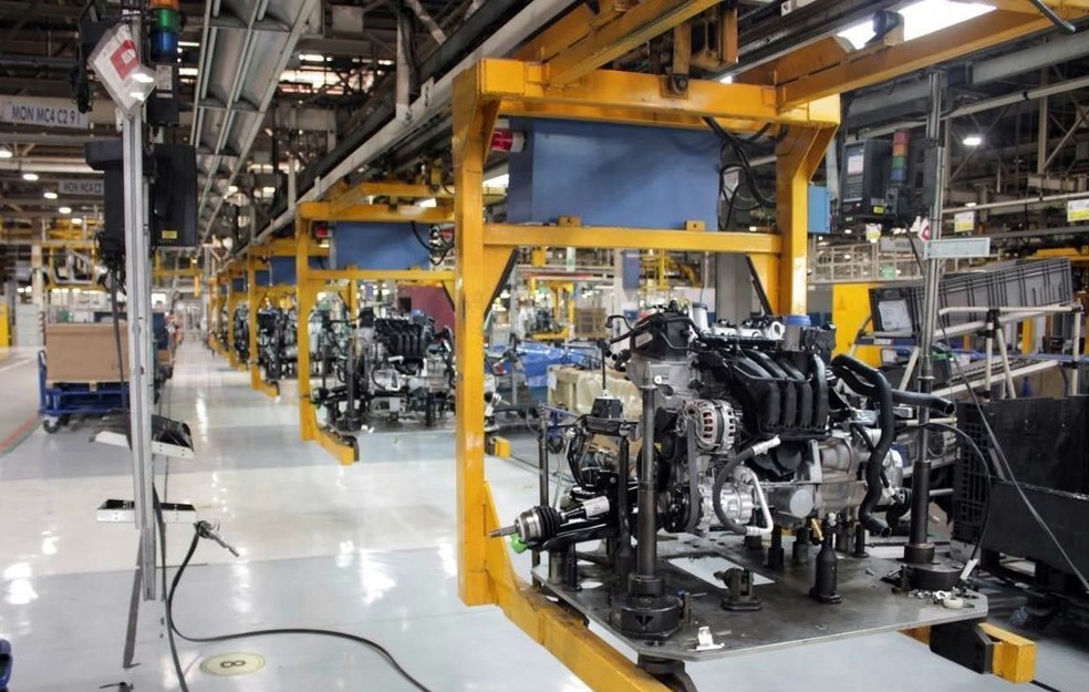 Linha de produção de motores da SpaceFox na Argentina — Foto: Reprodução