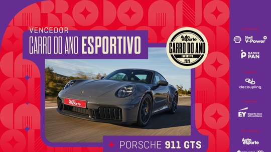 Porsche 911 GTS é eleito o Carro do Ano Esportivo 2026